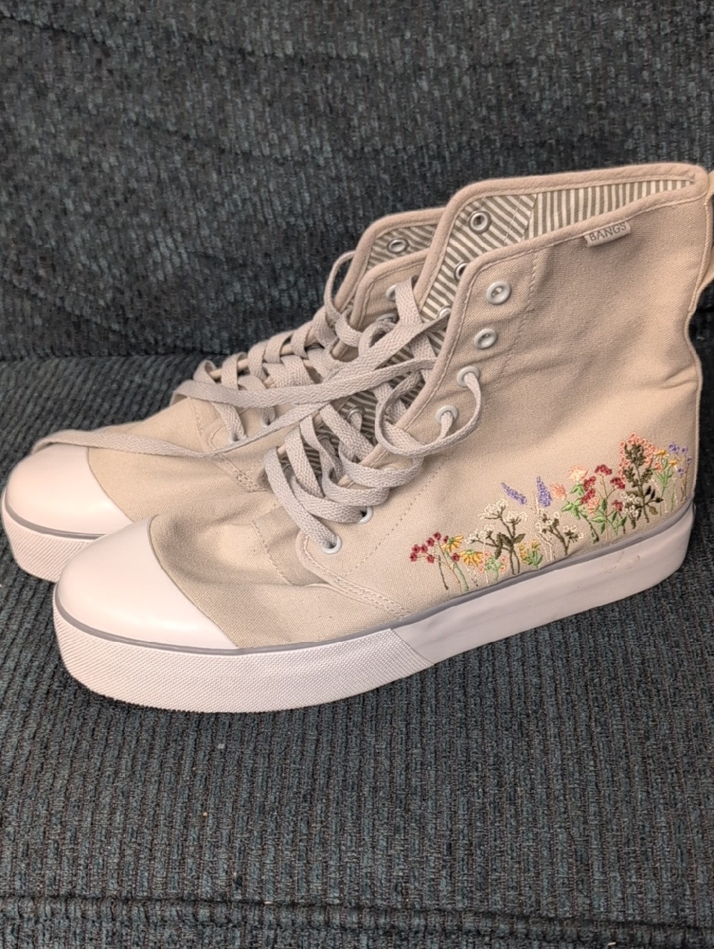 Bangs Wildflower Wanderer Platform High Top Size 13.5